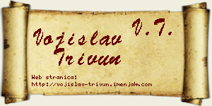 Vojislav Trivun vizit kartica